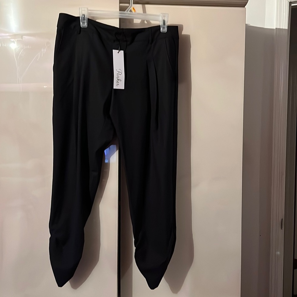 Black woven pant